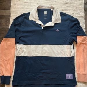 Adidas Nora Vasconcellos long sleeve polo Navy